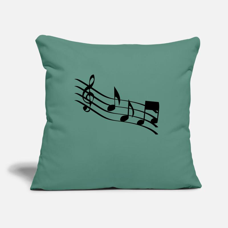 music notes Sofa pillowcase 17,3'' x 17,3'' (45 x 45 cm)