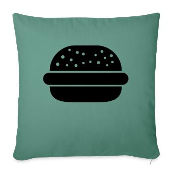 Hamburger - Sofa pillowcase 17,3'' x 17,3'' (45 x 45 cm) - cypress green - Front