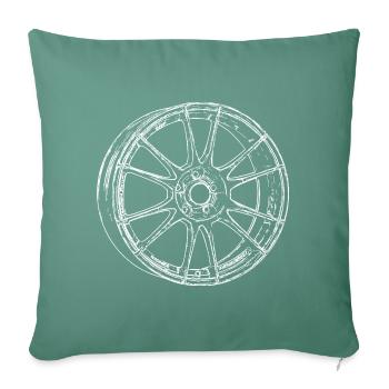 The rim - Sofa pillowcase 17,3'' x 17,3'' (45 x 45 cm) - cypress green - Front