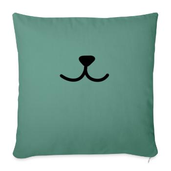 Animal Nose - Sofa pillowcase 17,3'' x 17,3'' (45 x 45 cm) - cypress green - Front