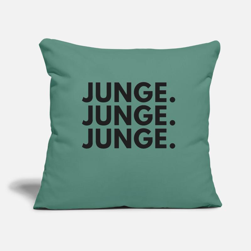 Junge Junge Junge lustiges Statement Kranplätze Sofakissenbezug 45 x 45 cm