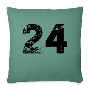24 - Sofa pillowcase 17,3'' x 17,3'' (45 x 45 cm) - cypress green - Front