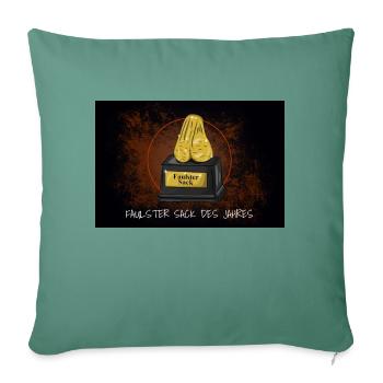 Faulster Sack des Jahres Auszeichnung - Sofakissenbezug 45 x 45 cm - Tanngrün - Vorne