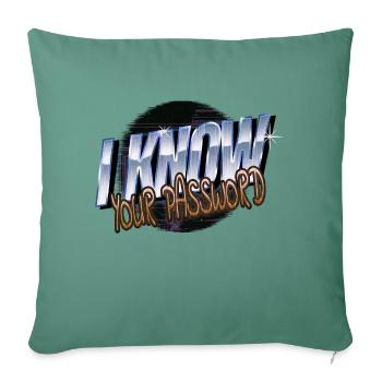 gamer analyst gift hacking coder bday fun - Sofakissenbezug 45 x 45 cm - Tanngrün - Vorne