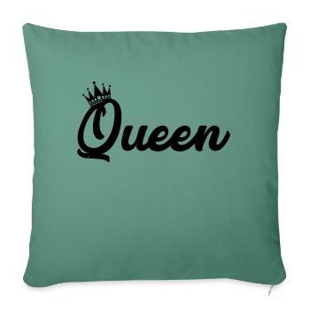 Queen - Sofa pillowcase 17,3'' x 17,3'' (45 x 45 cm) - cypress green - Front