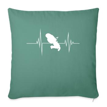 Belle Idee Cadeau Martinique Madinina 972 - Housse de coussin décorative 45 x 45 cm - vert sapin - Devant