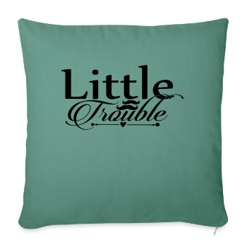 Little Trouble - Sofa pillowcase 17,3'' x 17,3'' (45 x 45 cm) - cypress green - Front