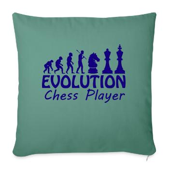 Boardgame Chess Backgammon Game Night - Sofa pillowcase 17,3'' x 17,3'' (45 x 45 cm) - cypress green - Front