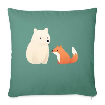Cute Animal - Sofa pillowcase 17,3'' x 17,3'' (45 x 45 cm) - cypress green - Front