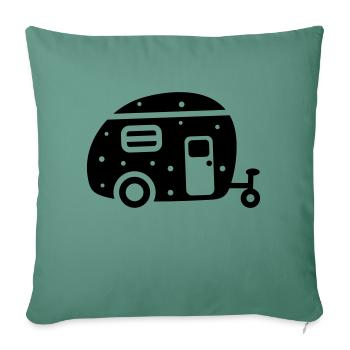 Rondo Retreat - Caravan - Sofa pillowcase 17,3'' x 17,3'' (45 x 45 cm) - cypress green - Front