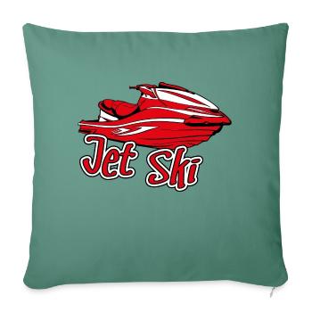 Jet ski - Sofa pillowcase 17,3'' x 17,3'' (45 x 45 cm) - cypress green - Front