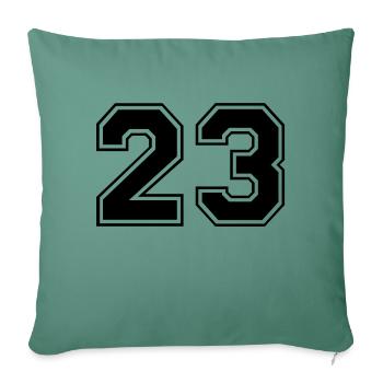 23 - Sofa pillowcase 17,3'' x 17,3'' (45 x 45 cm) - cypress green - Front