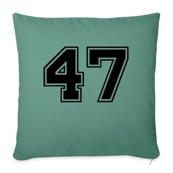 47 - Sofa pillowcase 17,3'' x 17,3'' (45 x 45 cm) - cypress green - Front