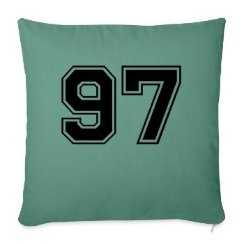 97 - Sofa pillowcase 17,3'' x 17,3'' (45 x 45 cm) - cypress green - Front