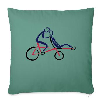 Pino levels Tandem Tandem - Sofa pillowcase 17,3'' x 17,3'' (45 x 45 cm) - cypress green - Front