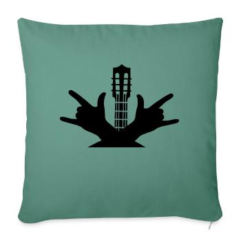 Music Rock Guitar Metal - Sofakissenbezug 45 x 45 cm - Tanngrün - Vorne