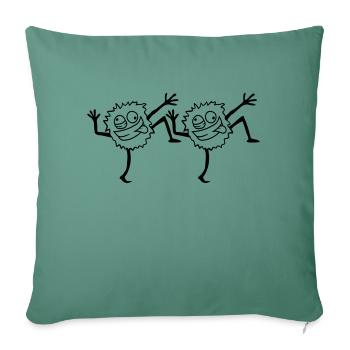 Team Dancing Monsters - Sofa pillowcase 17,3'' x 17,3'' (45 x 45 cm) - cypress green - Front