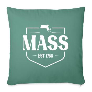 Massachusetts - Sofa pillowcase 17,3'' x 17,3'' (45 x 45 cm) - cypress green - Front