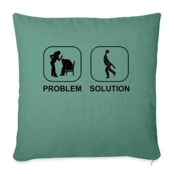 Bowling Skittles Gift Bowling Ball Bowler Skittles - Sofa pillowcase 17,3'' x 17,3'' (45 x 45 cm) - cypress green - Front