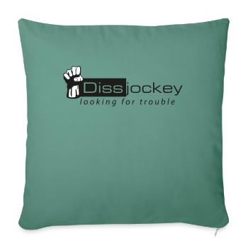 Dissjockey À la recherche d’ennuis - Housse de coussin décorative 45 x 45 cm - vert sapin - Devant