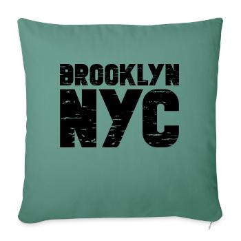 Brooklyn - Sofa pillowcase 17,3'' x 17,3'' (45 x 45 cm) - cypress green - Front