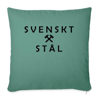 Acier suédois - Housse de coussin décorative 45 x 45 cm - vert sapin - Devant