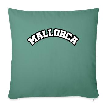 Mallorca lettering - Sofa pillowcase 17,3'' x 17,3'' (45 x 45 cm) - cypress green - Front