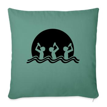 Beach Drinking Team - Housse de coussin décorative 45 x 45 cm - vert sapin - Devant