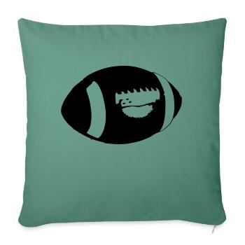 Amerikanischer Football amerikanisch Vektor Stolz - Sofakissenbezug 45 x 45 cm - Tanngrün - Vorne
