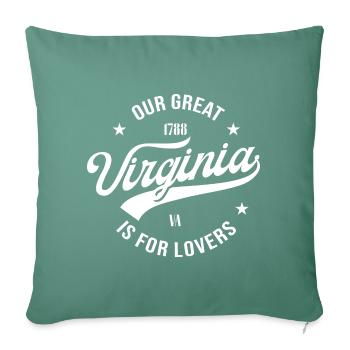 Virginia - Sofa pillowcase 17,3'' x 17,3'' (45 x 45 cm) - cypress green - Front