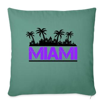 miami - Sofakissenbezug 45 x 45 cm - Tanngrün - Vorne