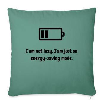 Saying - Sofa pillowcase 17,3'' x 17,3'' (45 x 45 cm) - cypress green - Front