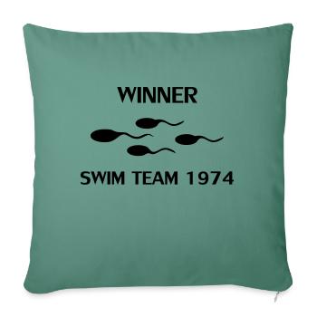 winner swim team 1974 - Sofakissenbezug 45 x 45 cm - Tanngrün - Vorne