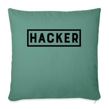 Hacker - Sofa pillowcase 17,3'' x 17,3'' (45 x 45 cm) - cypress green - Front