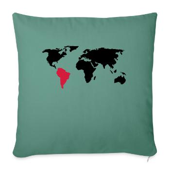 Destination: South America - Sofa pillowcase 17,3'' x 17,3'' (45 x 45 cm) - cypress green - Front