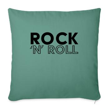 Rock 'n' Roll / Rock And Roll / Rock & Roll - Sofa pillowcase 17,3'' x 17,3'' (45 x 45 cm) - cypress green - Front