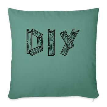 diy - do it yourself - Sofa pillowcase 17,3'' x 17,3'' (45 x 45 cm) - cypress green - Front