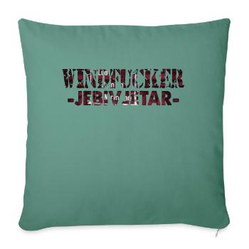 Bosniaque fraza Wind fucker LZN Izet Rukfas Combe - Housse de coussin décorative 45 x 45 cm - vert sapin - Devant