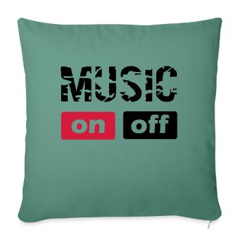 music - Sofa pillowcase 17,3'' x 17,3'' (45 x 45 cm) - cypress green - Front