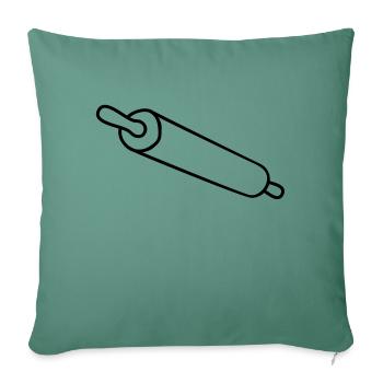 rolling_pin - Housse de coussin décorative 45 x 45 cm - vert sapin - Devant