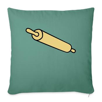 rolling_pin - Housse de coussin décorative 45 x 45 cm - vert sapin - Devant