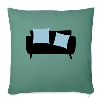 Sleeper sofa & Pillows - Sofa pillowcase 17,3'' x 17,3'' (45 x 45 cm) - cypress green - Front