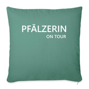 Wein Pfalz Vino Schorle - Sofakissenbezug 45 x 45 cm - Tanngrün - Vorne