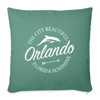 Orlando Florida - Sofakissenbezug 45 x 45 cm - Tanngrün - Vorne