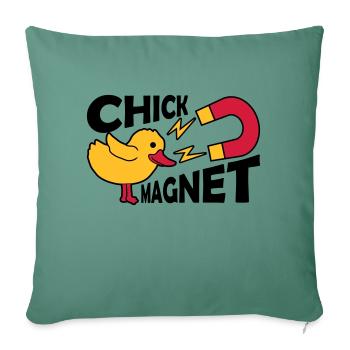 Casanova Chick Magnet Womanizer - Sofa pillowcase 17,3'' x 17,3'' (45 x 45 cm) - cypress green - Front