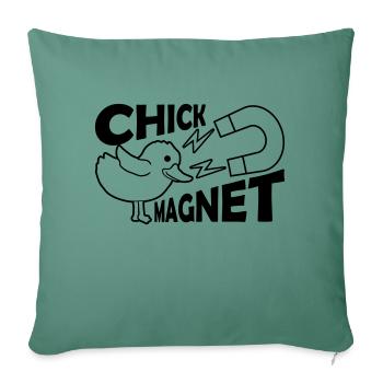 Heartbreaker Chick Magnet Casanova - Sofa pillowcase 17,3'' x 17,3'' (45 x 45 cm) - cypress green - Front