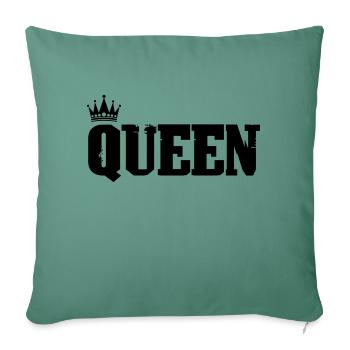 Queen - Sofa pillowcase 17,3'' x 17,3'' (45 x 45 cm) - cypress green - Front