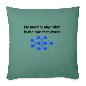 Favorite algorithm - Sofakissenbezug 45 x 45 cm - Tanngrün - Vorne