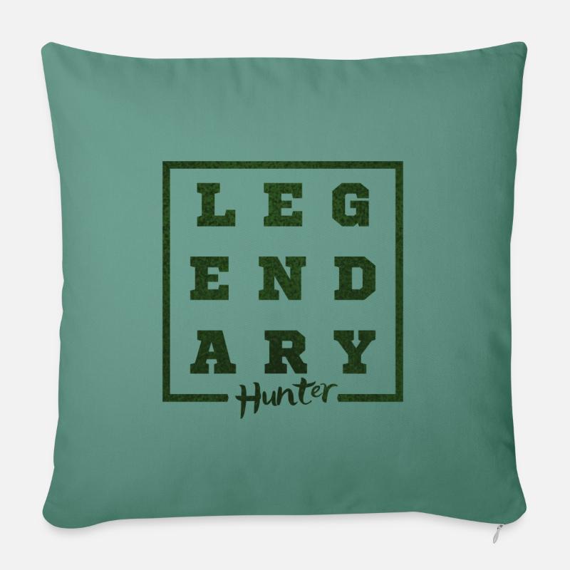 Legendary Hunter - Sofa pillowcase 17,3'' x 17,3'' (45 x 45 cm) - cypress green