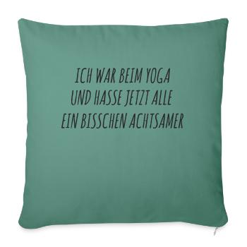 Yoga Meister - Sofakissenbezug 45 x 45 cm - Tanngrün - Vorne